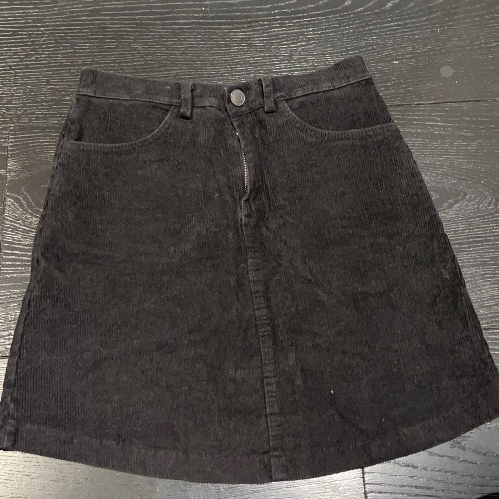 Black jean skirt